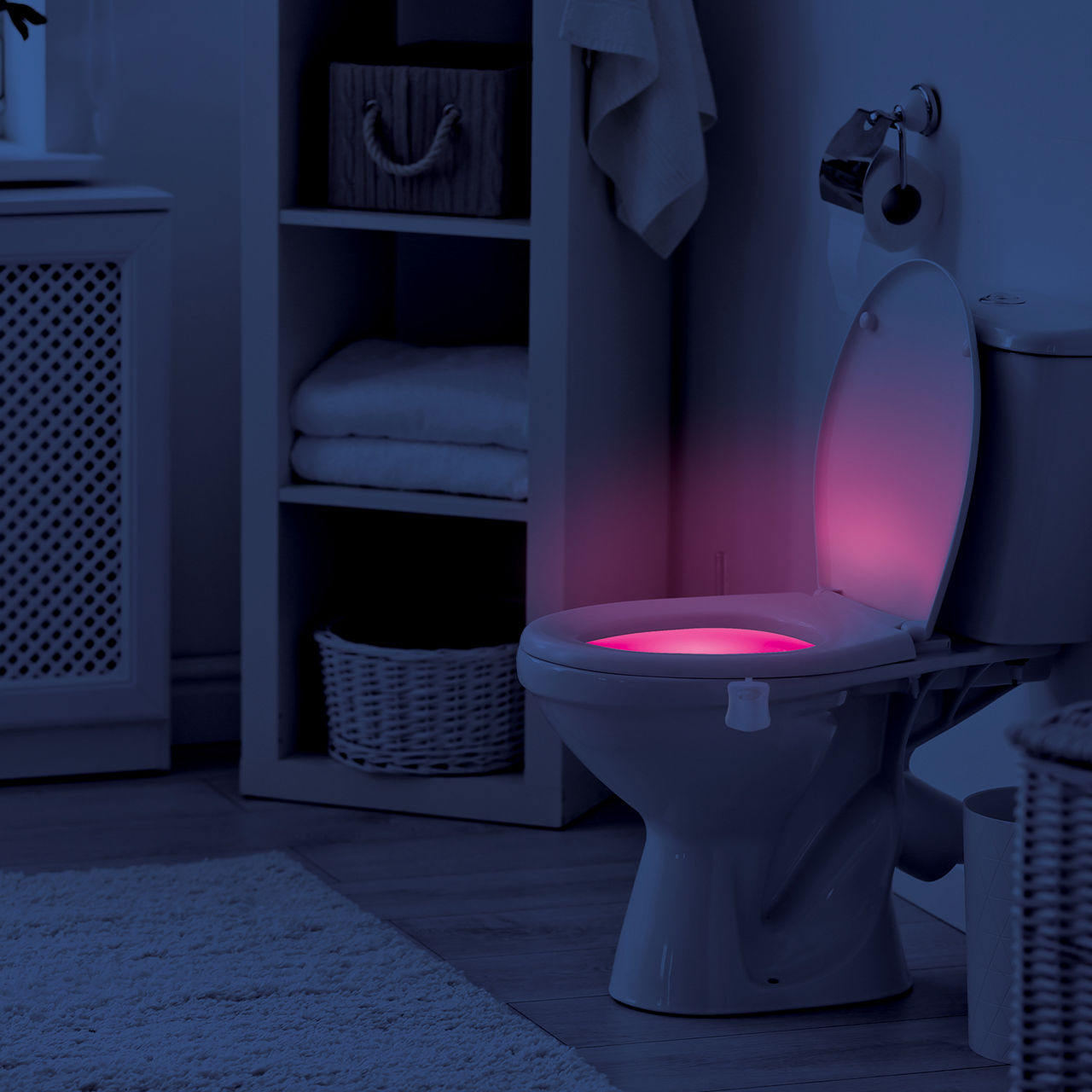 Motion Activated LED Night Light for Toilet Seat