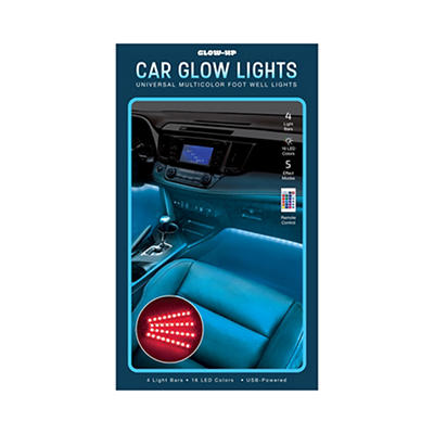 Glow-Up Car Glow Multi-Color Foot Well Light Set, 4-Count