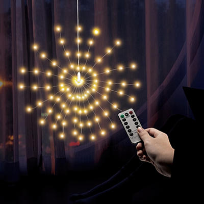 Glow-Up Warm White LED Firework Light with Remote
