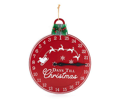 Santa's Workshop "Days Till Christmas" Ornament Countdown Calendar Hanging Wall Decor