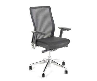 Eon Black & Chrome Office Chair