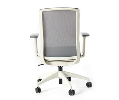 Atto Off-White & Gray Office Chair