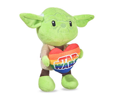 Yoda Pride Heart Plush Squeaker Dog Toy
