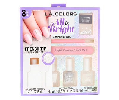 All is Bright French Tip 8-Piece Manicure Set