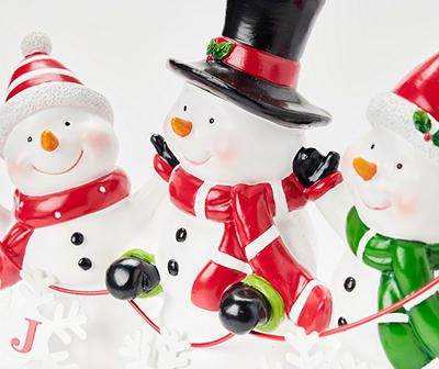 Santa's Workshop "Joy" Snowman & Snowflake Tabletop Decor