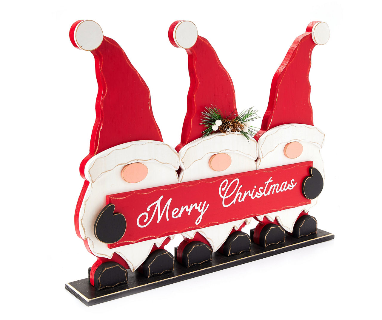 Santa's Workshop "Merry Christmas" Santa Gnome Tabletop Decor