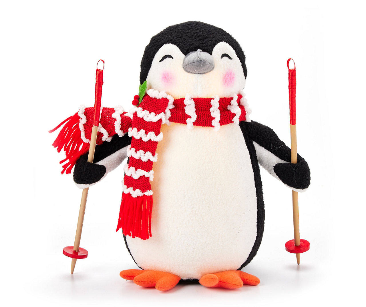 Santa's Workshop 11" Skiing Penguin Light-Up Plush Decor