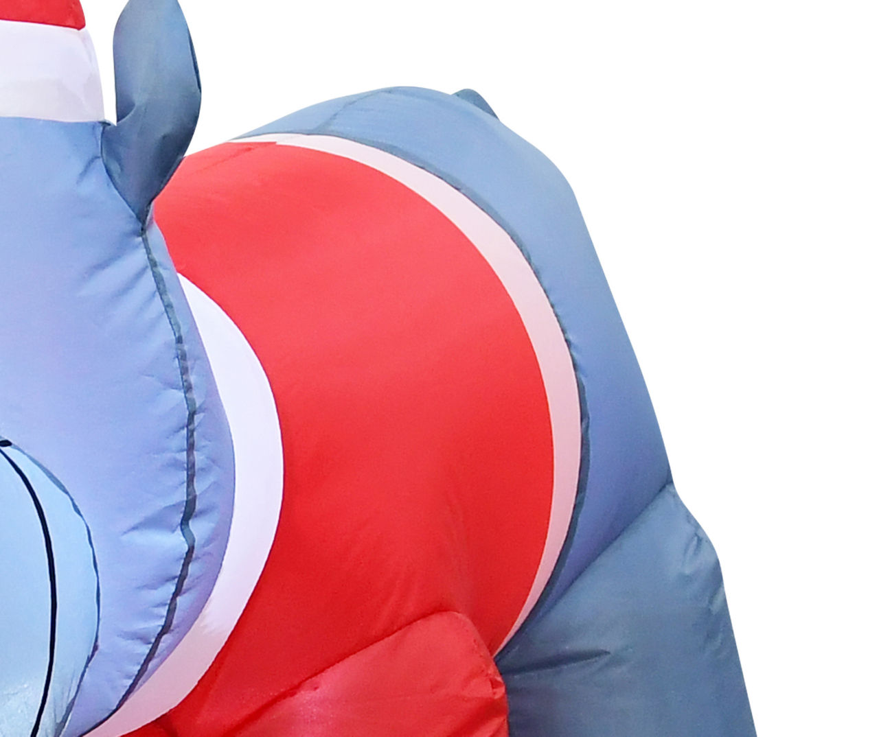 35" Inflatable LED Santa Claus Hippo