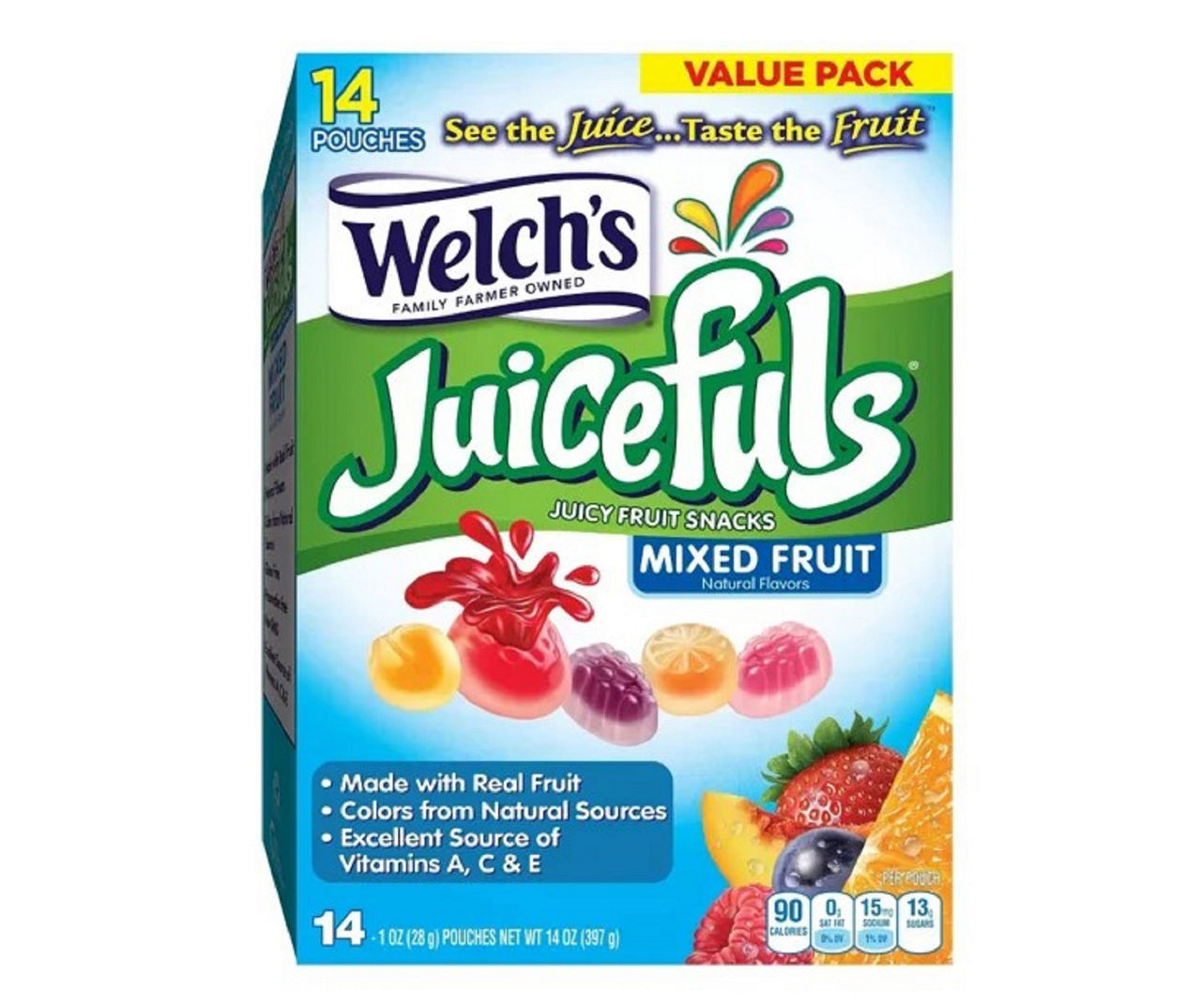 Welch's Juicefuls Mixed Fruit Snacks, 14Count Big Lots
