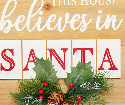 Santa's Workshop "Believes In Santa" Envelope Hanging Wall Decor