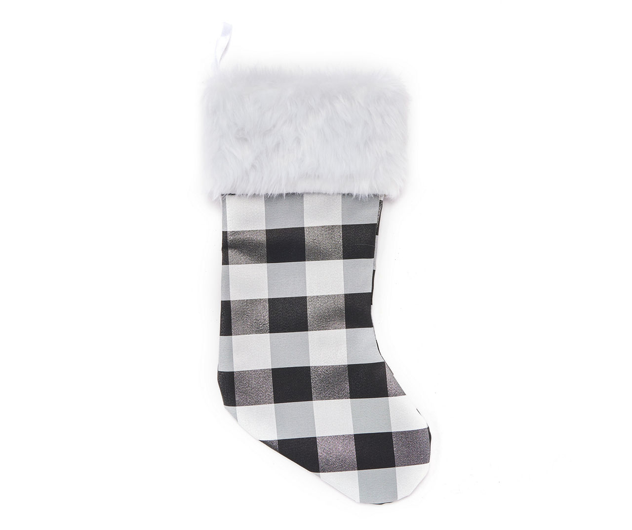 20 Plaid Monogram 'z' Christmas Holiday Stocking With Faux Fur