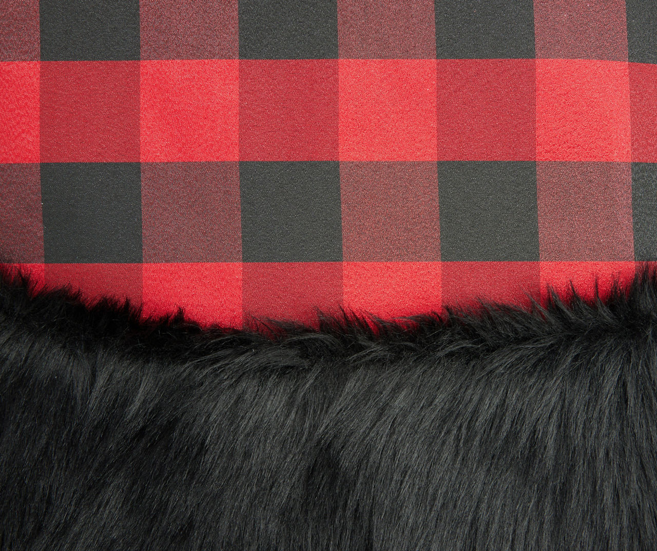 48" Red & Black Buffalo Check Tree Skirt