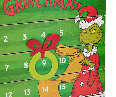 "Days Until Grinchmas" Hanging Countdown Calendar
