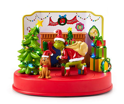 6.6" How The Grinch Stole Christmas Musical Animated Tabletop Decor
