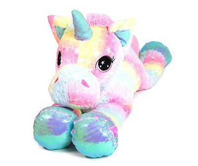 Rainbow Jumbo Unicorn Plush Toy, (43")