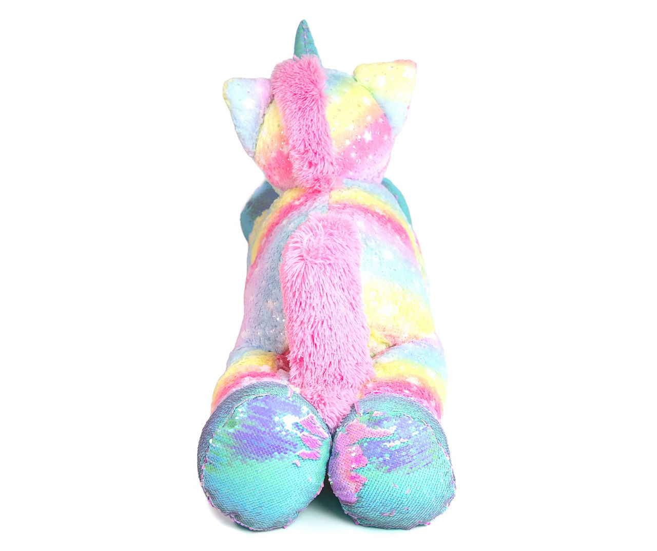 Rainbow Jumbo Unicorn Plush Toy, (43")