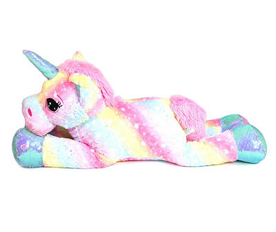 Rainbow Jumbo Unicorn Plush Toy, (43