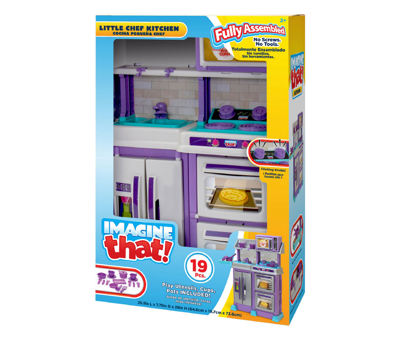 Imagine That 19 Piece Little Chef Kitchen Play Set Big Lots