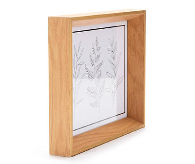 Leaf Line Art Framed Paper Art, (8" x 10")