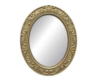 Gold Oval Mirror, (16