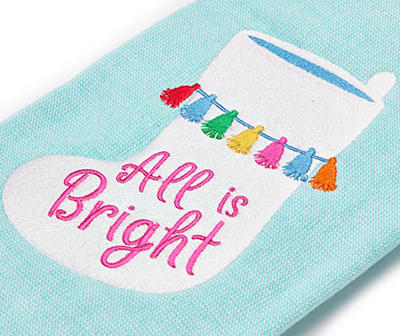 "All is Bright" Stocking Kitchen Towel
