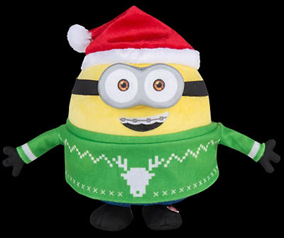 The Minions 6.8" Ugly Christmas Sweater Otto Animated Decor