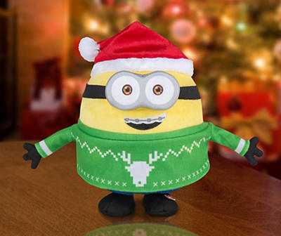 The Minions 6.8" Ugly Christmas Sweater Otto Animated Decor