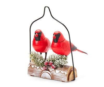 7.6" Singing Cardinals Animated Tabletop Decor