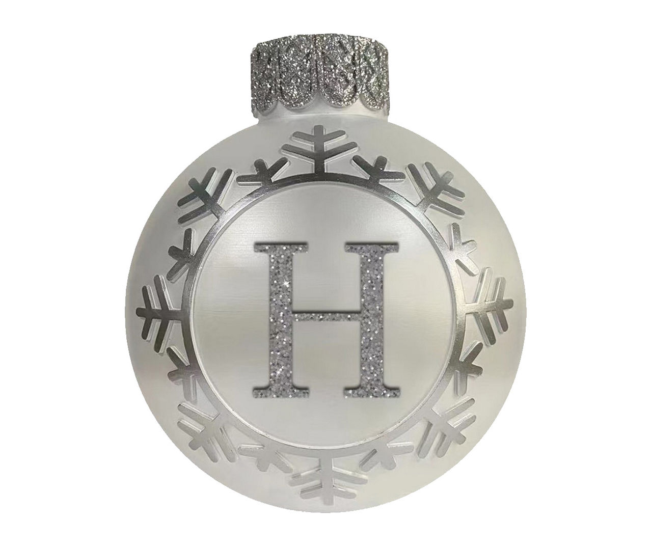 Winter Wonder Lane Winter Wonder Lane Monogram Silver Snowflake
