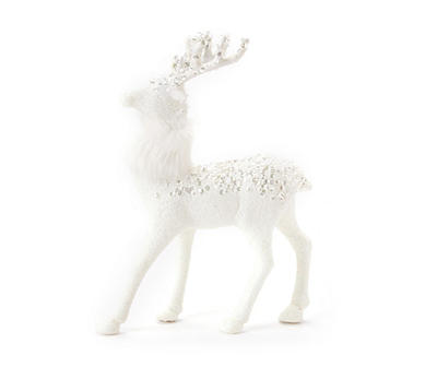 Fur, Glitter & Sequin Standing Reindeer Tabletop Decor