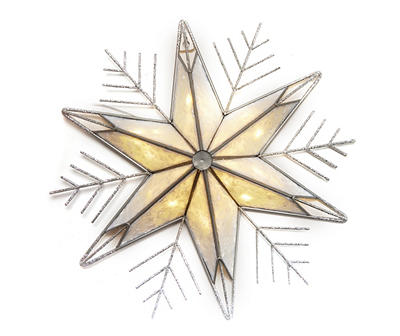 Silver Snowflake LED Tabletop Decor