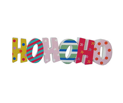 "Ho Ho Ho" Bright Word Plaque