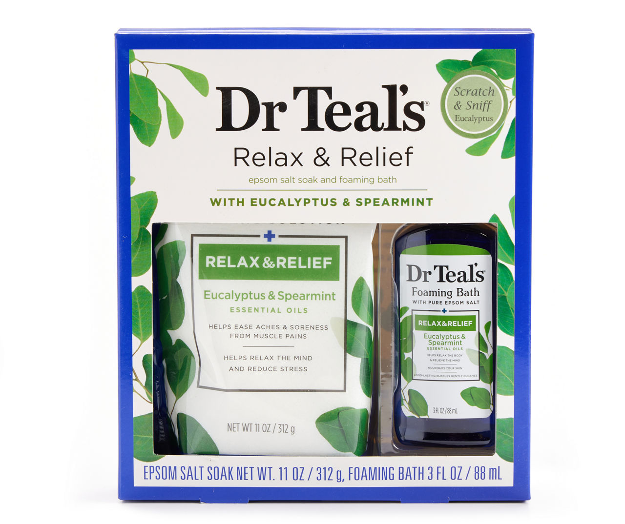 Dr Teal's Pure Epsom Salt Relax & Relief 2Piece Sampler Set Big Lots