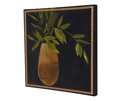 Bamboo Leaves in Vase Art Canvas, (17