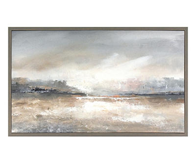 Horizon Haze Framed Art Canvas, (16" x 26")