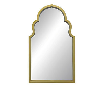 Gold Frame Moroccan Wall Mirror, (23.3")
