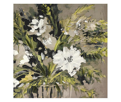 Neutral Bouquet Art Canvas, (24" x 24")