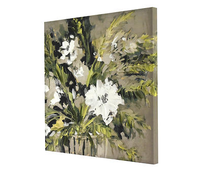 Neutral Bouquet Art Canvas, (24" x 24")