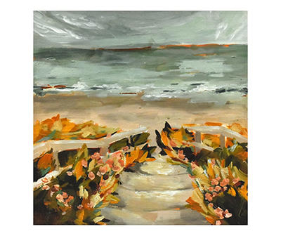 Pathway To Beach Art Canvas, (24" x 24")