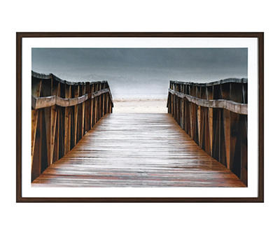 Boardwalk Beach Path Framed Art, (22" x 32")