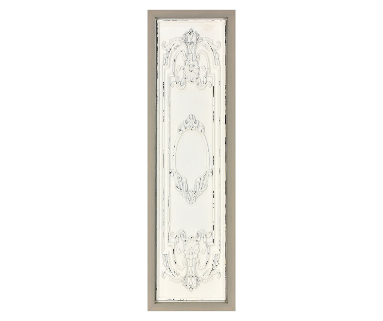 White Embossed Filigree Framed Wall Decor Big Lots