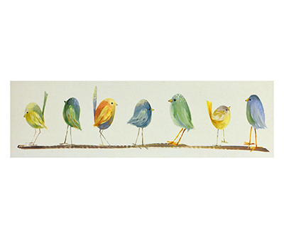Birds On A Wire Wall Art, (7" x 24")