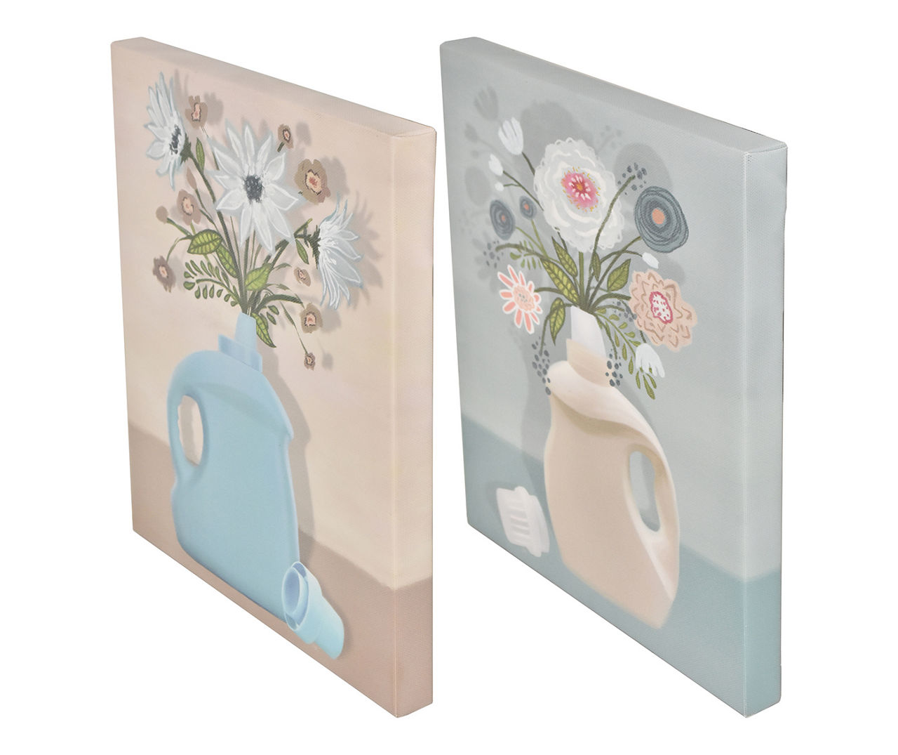Laundry Bouquet 2-Piece Art Canvas, Set, (9" x 10")