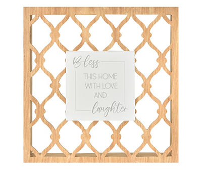 "Bless This Home" Knot Cut-Out Wall Decor