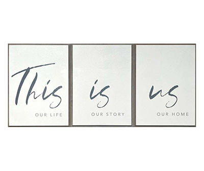 "This Is Us" 3-Piece Framed Art Set, (7.12" x 9.5")