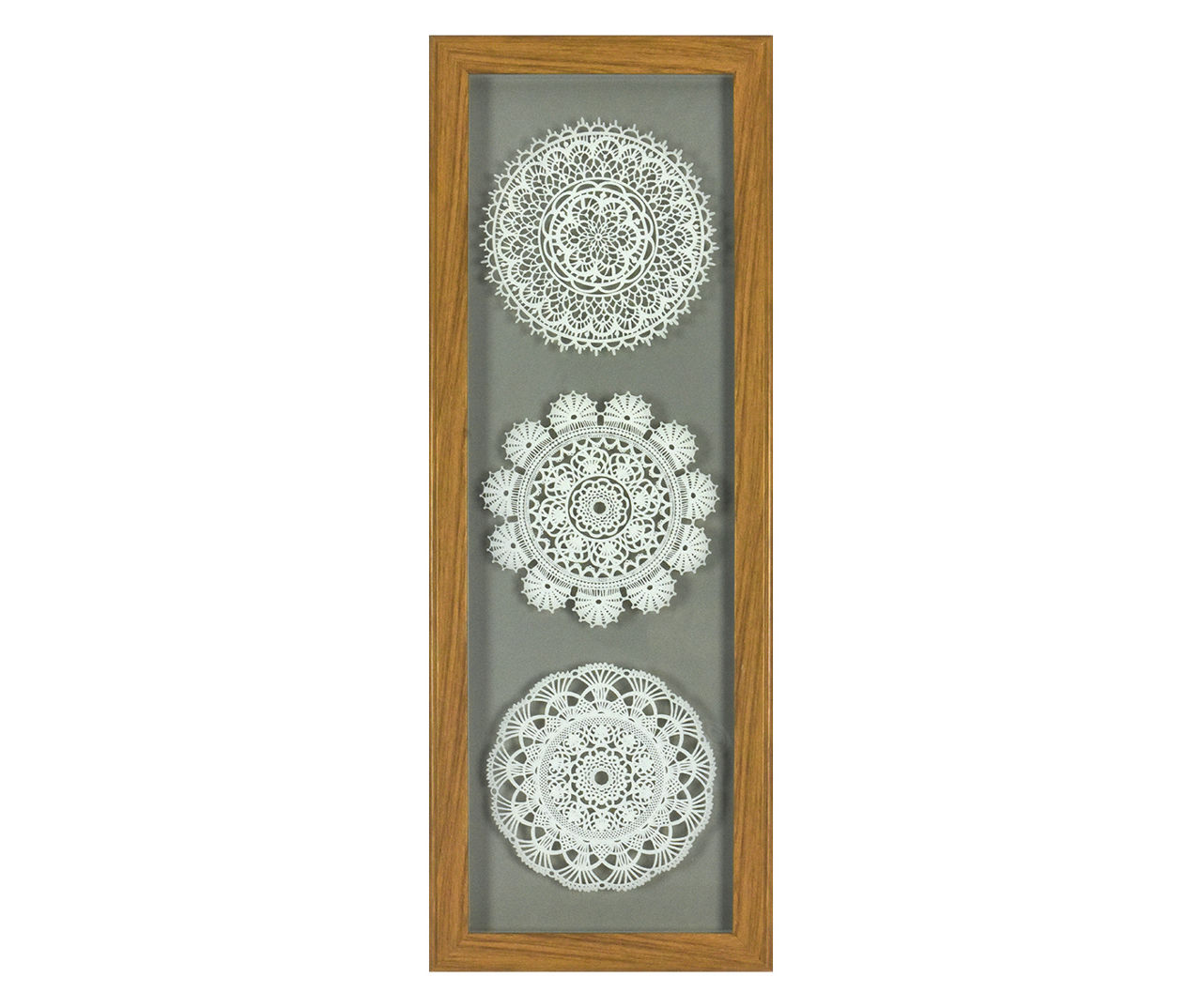 Silkscreen Doilies Framed Glass Wall Decor Big Lots