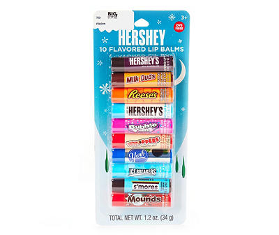 Assorted Candy Flavored Lip Balms, 10-Pack