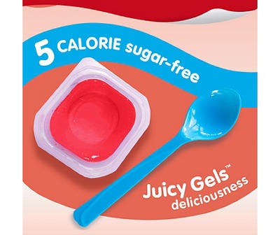 Snack Pack Sugar-Free Strawberry Flavored Low Calorie Juicy Gels, 4-Count