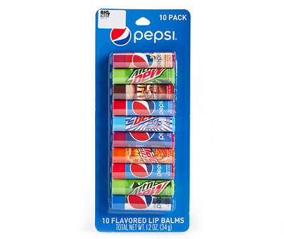 Assorted Soda Flavored Lip Balms, 10-Pack
