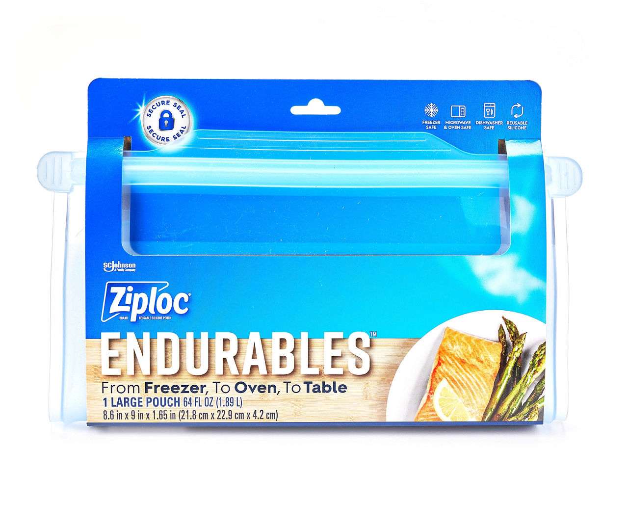 Ziploc Endurables Pouch, Large, 64 Ounce